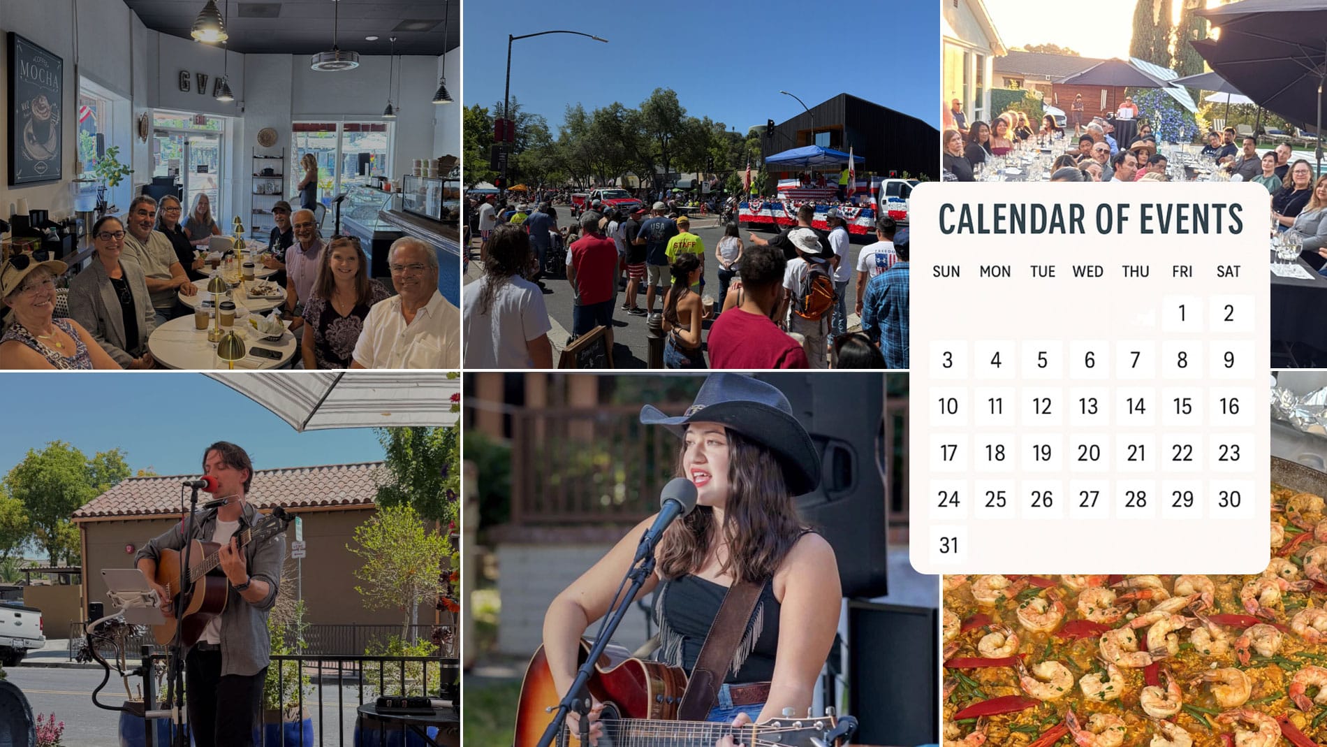 Mojo Hill Café Calendar of events