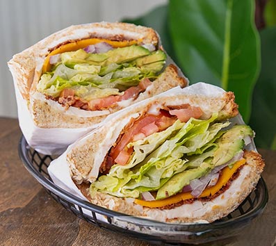 Mojo Hill Cafe - Turkey Club Sandwich